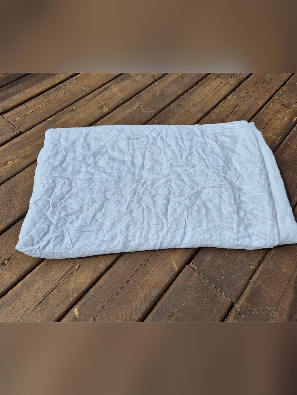 West Elm 100% Flax Linen King Sized Duvet Cover *damaged*